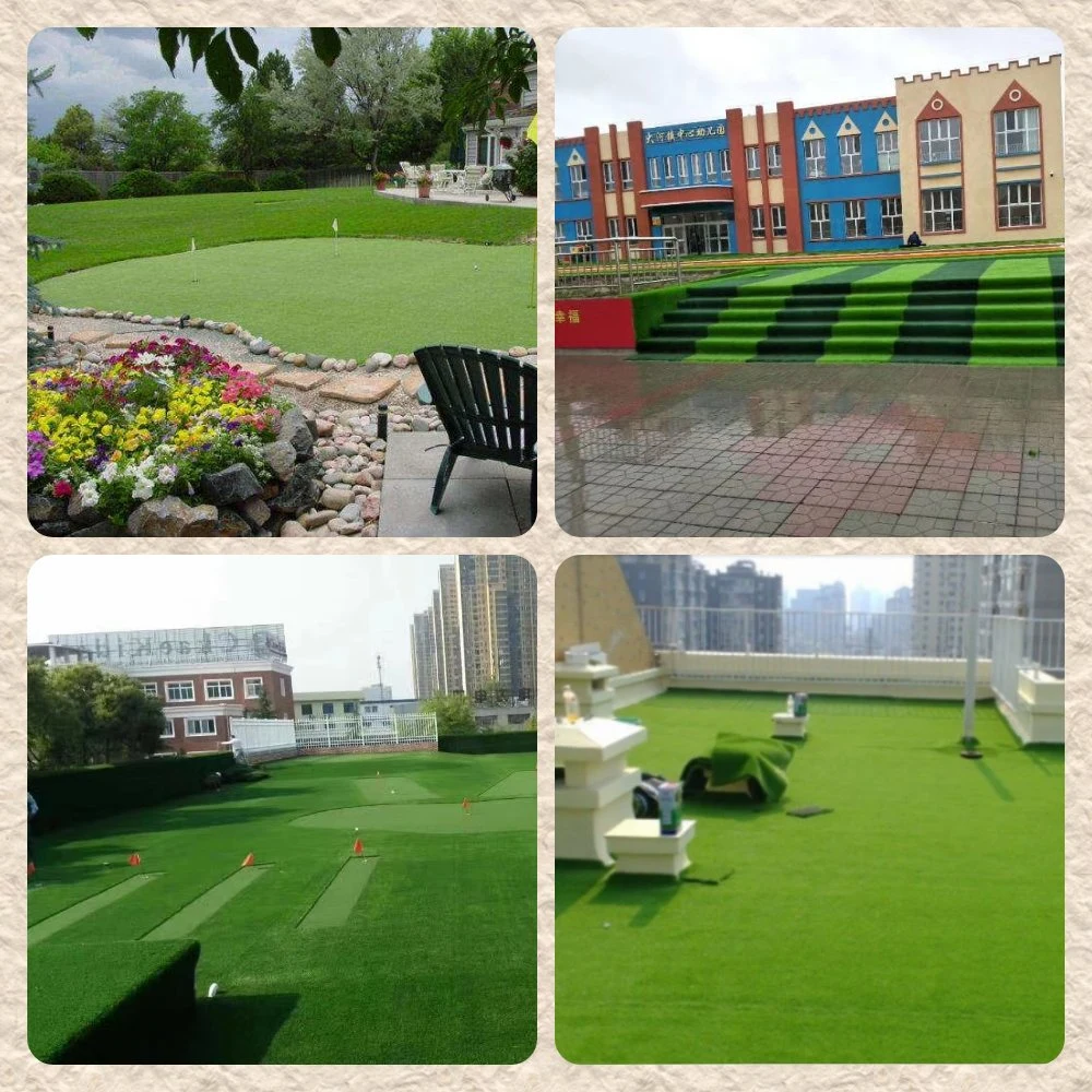 Factory Wholesale Price Green Fake Artificial Grass Synthetic Turf Landscaping Carpet Grass Mat Garden Lawn Grass Football Soccer Home Decoration